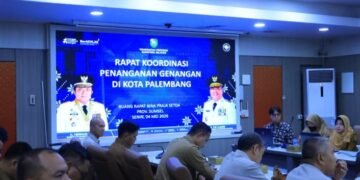 Pemrov dan Pemkot Palembang  Bentuk Satgas Penangan Banjir